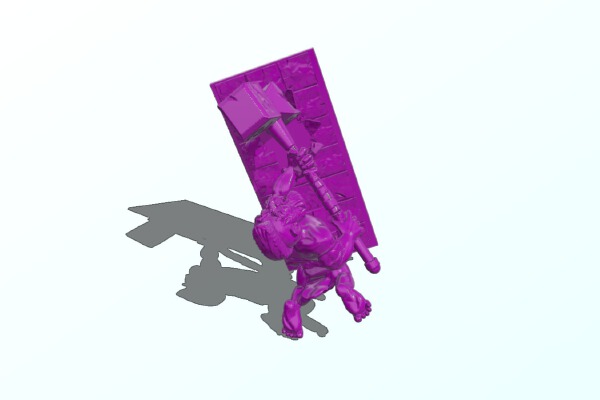 Dwarf Berserker – statue | 3d print model