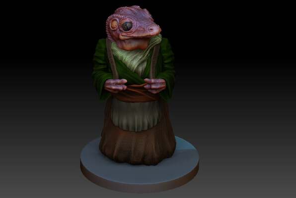 mandalorian Frog Lady | 3d print model