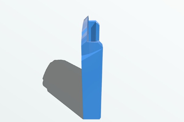 Bosch 18V Battery Holder (No Retainer, vertical) | 3d print model