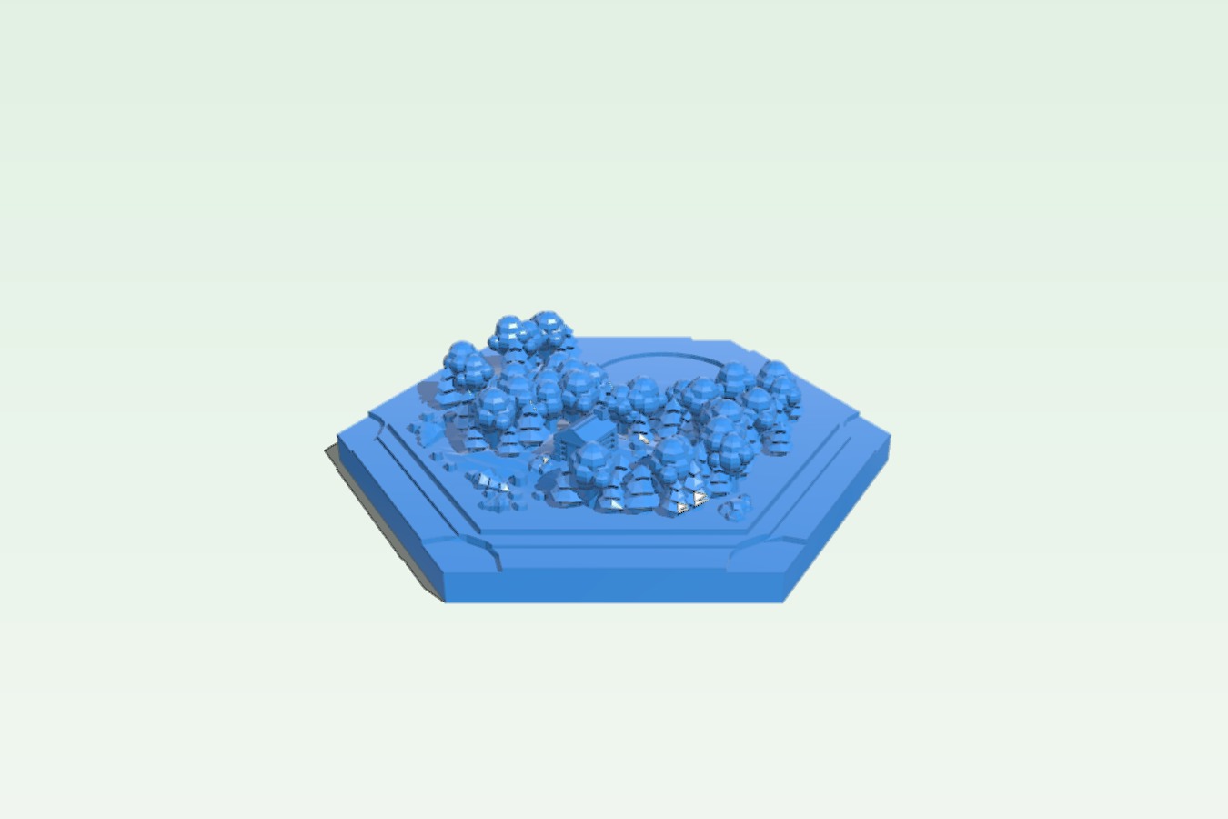 Catan wood landscape for magnetic base remix