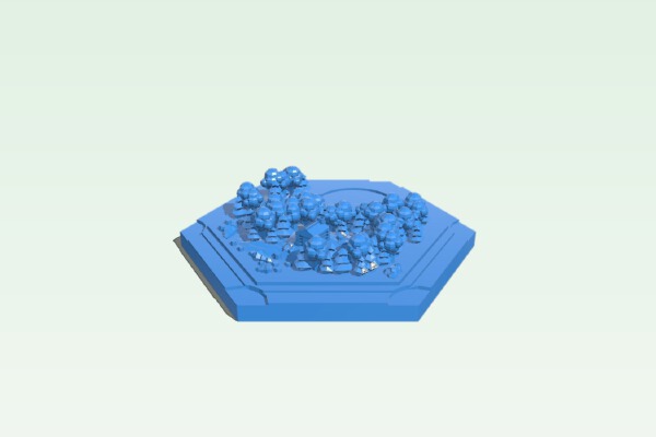 Catan wood landscape for magnetic base remix | 3d print model