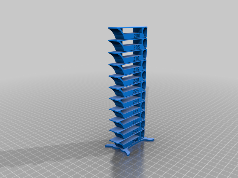 Temp Towers for PLA, ABS, and PETG