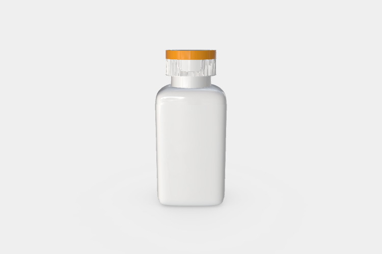 Plastic Pill Jar Mockup