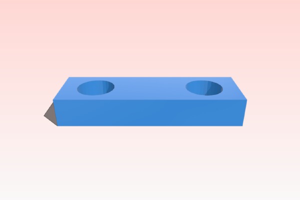 3 panel sliding shower screen pickup block | 3d print model
