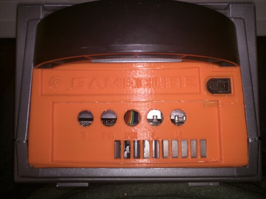 Gamecube Component Back Panel | 3d print model