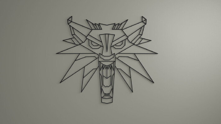 The Witcher - WOLF Wall Decoration | 3d print model