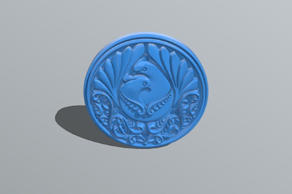 dove coin | 3d print model