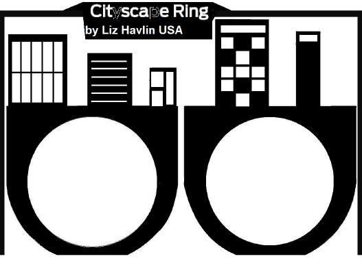 Cityscape Ring - we love you! | 3d print model