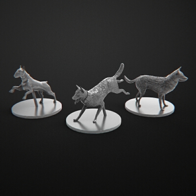 Dogs Company Zombicide. Perros Compañia Zombicide | 3d print model