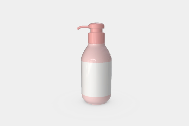 Pink Skincare Cosmetic Bottle Mockup
