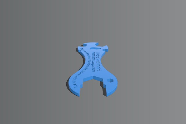 Multi-tool Wrench - Imperial | 3d print model