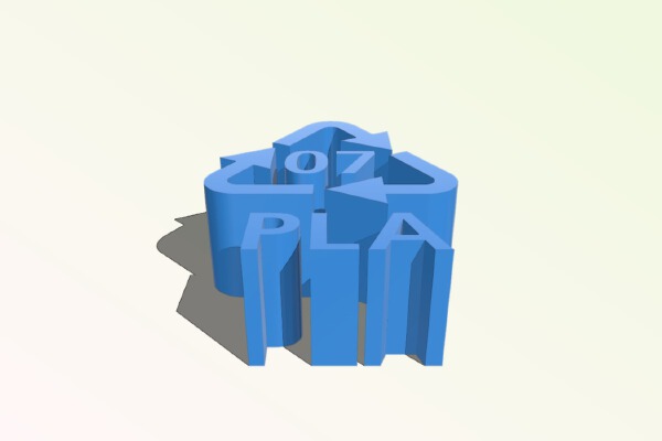 PLA Recycling Tag | 3d print model