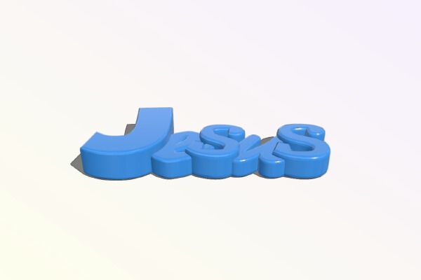 Jesus keychain (no accent mark) | 3d print model