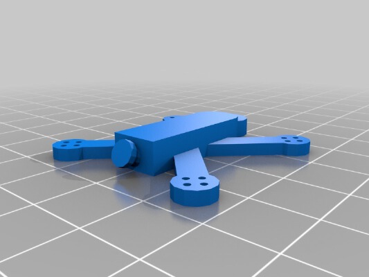 Quad Keychain X with Camera tilt ;-) | 3d print model