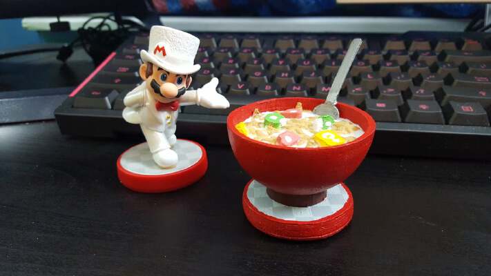 Custom amiibo - Super Mario Cereal | 3d print model