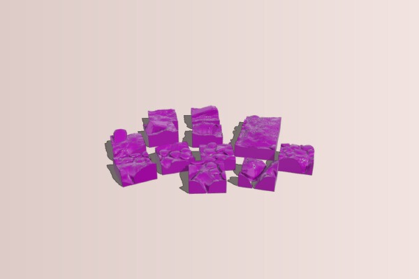 Warband diorama bases - 28mm - skirmish fantasy | 3d print model