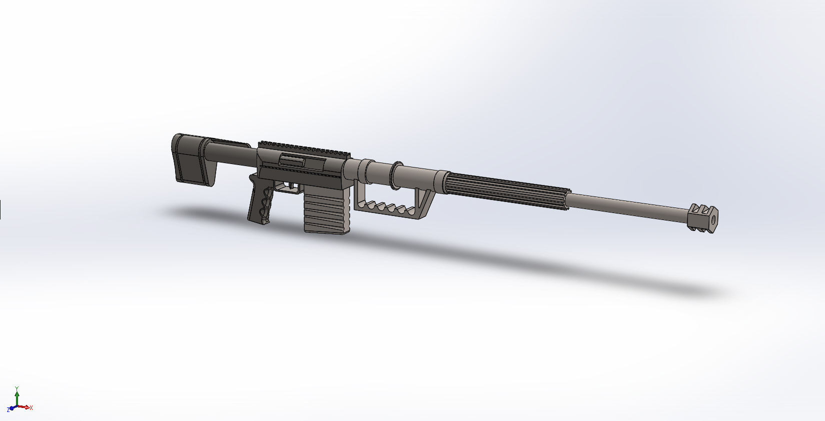 Multiple parts sniper rifle