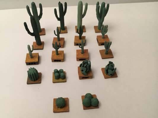 Miniature Cacti Various Families Openlock | 3d print model