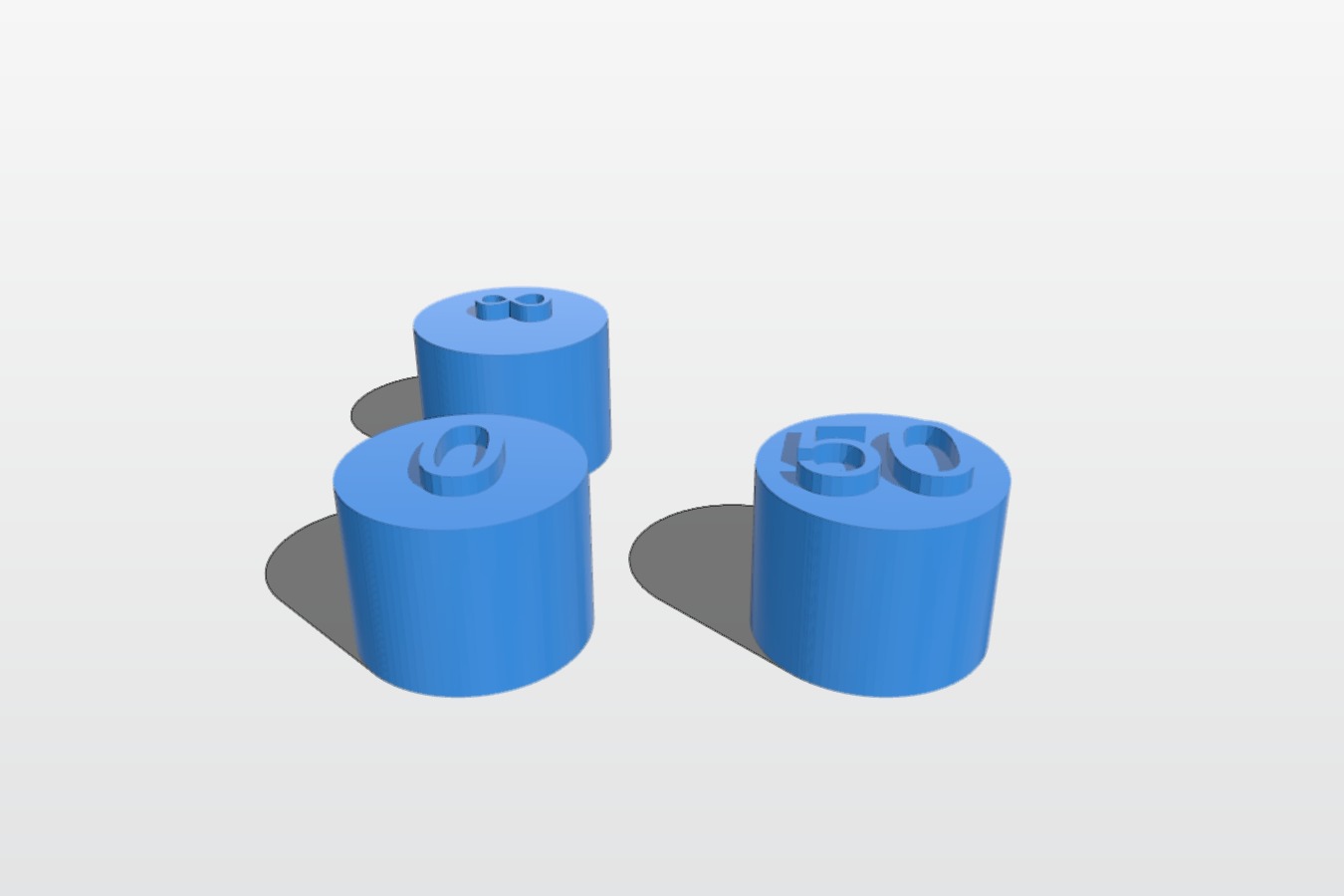 Labelled caps for OSL calibration loads