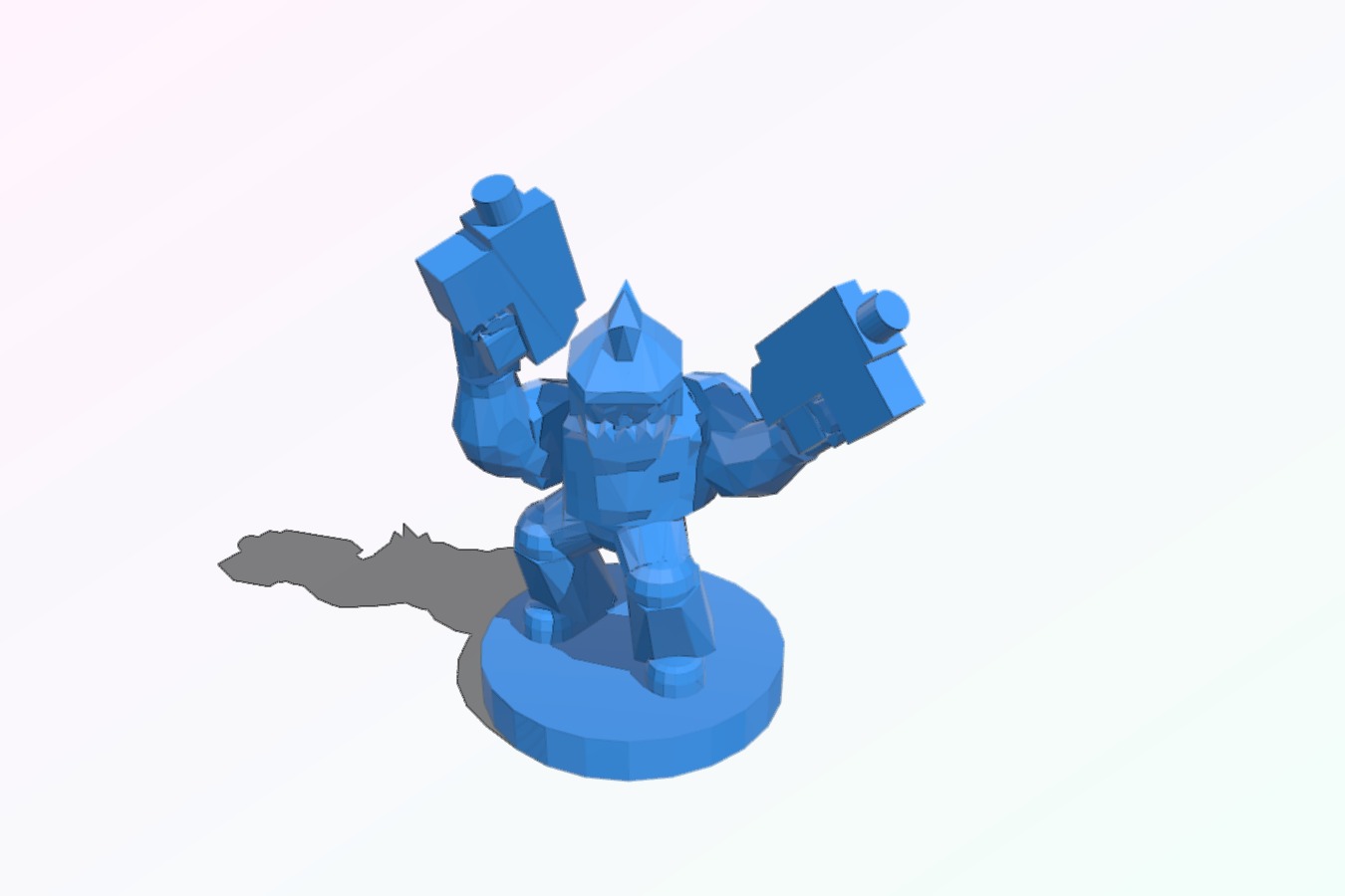 Ork Infantry Low Poly Repose.