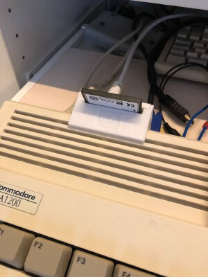 Amiga 1200 hanger and generic box (both with lid) for CF2IDE44 adapter | 3d print model