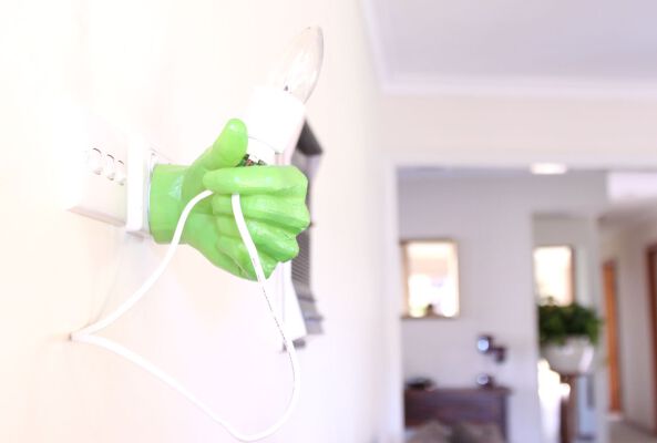 Clasp | Handy Pendant Light, Iphone Cord Dock, Power Switch Cover, Table Lamp in One | 3d print model