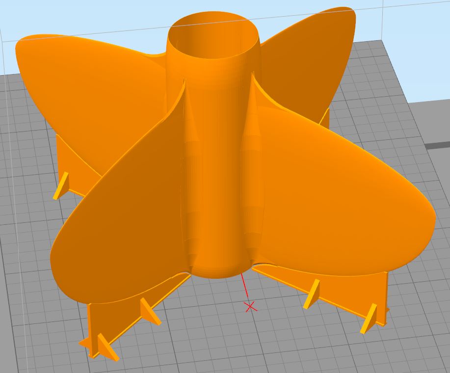 Model Rocket Fin Can - 24mm Elliptical