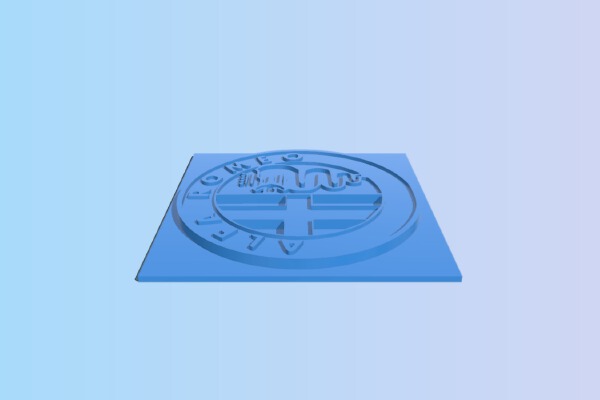 Alpha romeo 3D logo | 3d print model