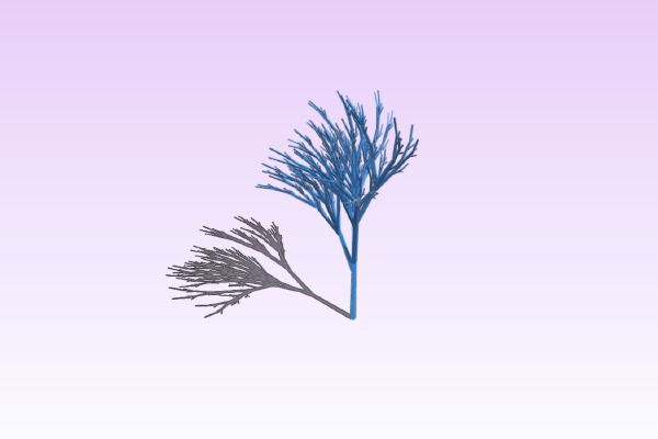 Truly recursive and random Tree (Not just pseudo recursive) | 3d print model