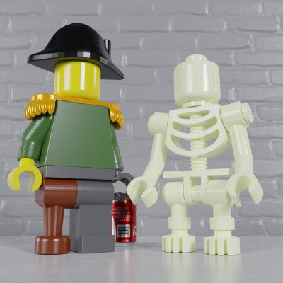 Fully Articulated Lego Maxifig  - Snap Fit or Magnetic | 3d print model