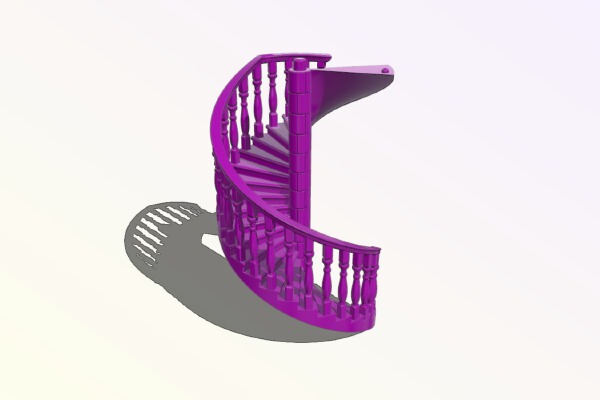 Another Dice Tower - Stairs Remix | 3d print model