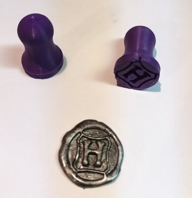 Harry Potter Hogwarts Wax Stamp | 3d print model