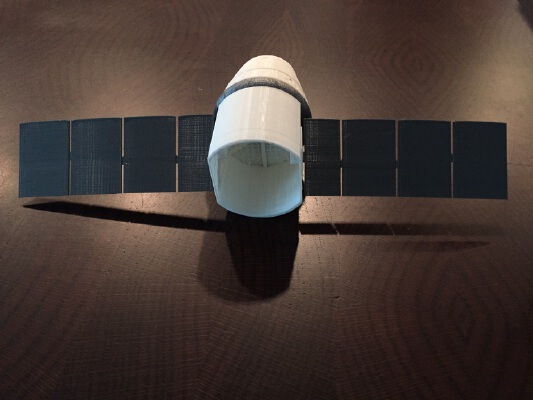 SpaceX Dragon Trunk and Solar Panels Refined | 3d print model