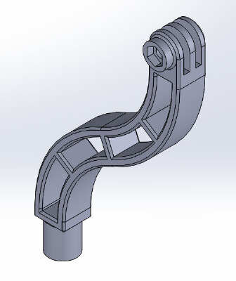 Wombot Exilis Camera Arm & Base for GoPro & SJCAM | 3d print model