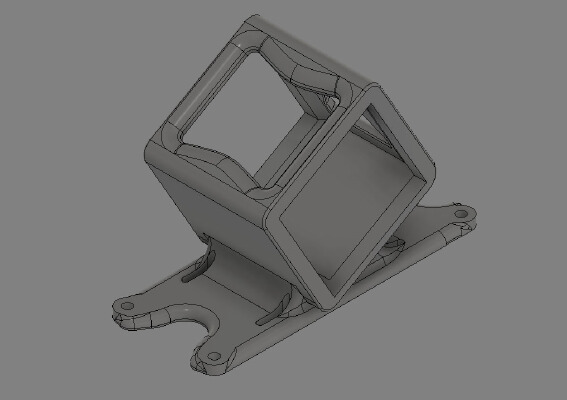 SOURCE TWO V0.1 - GoPro Session Mount (40_60 deg) | 3d print model