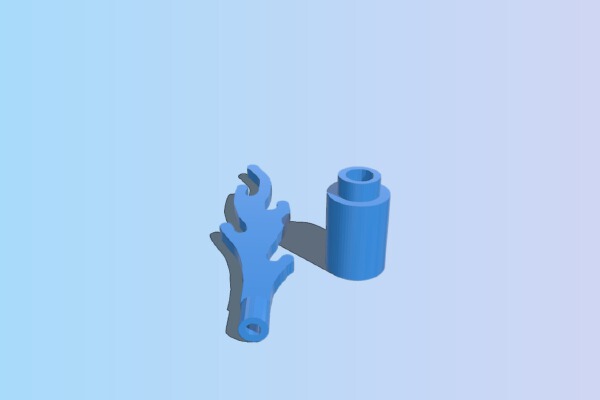 Large Lego Tiki Torch | 3d print model