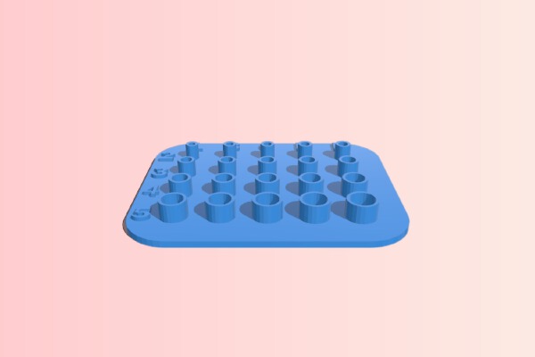 Bolt Test Plate M2 M3 M4 M5 | 3d print model