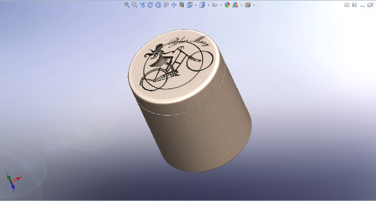 bucket with pseudo-secret opening mechanism | 3d print model