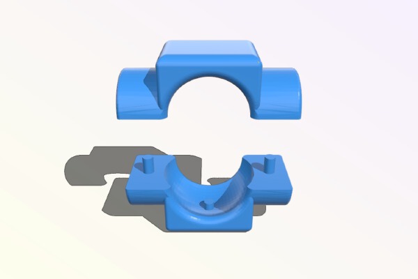 Servo Drive Piston - InMoov Articulating Stomach Linear Actuator M8 x 100mm | 3d print model