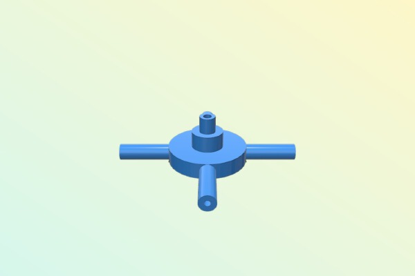 simple 4x distributor for hydroponics | 3d print model