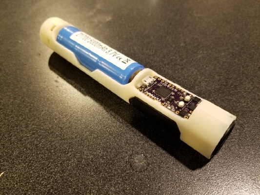 Compact Buttonless 21700 Lightsaber Chassis (0.99in) | 3d print model