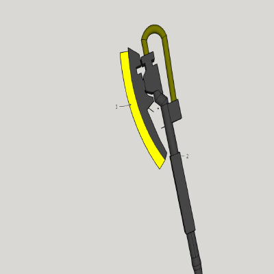 gunam zaku heat axe costom 1_144 | 3d print model