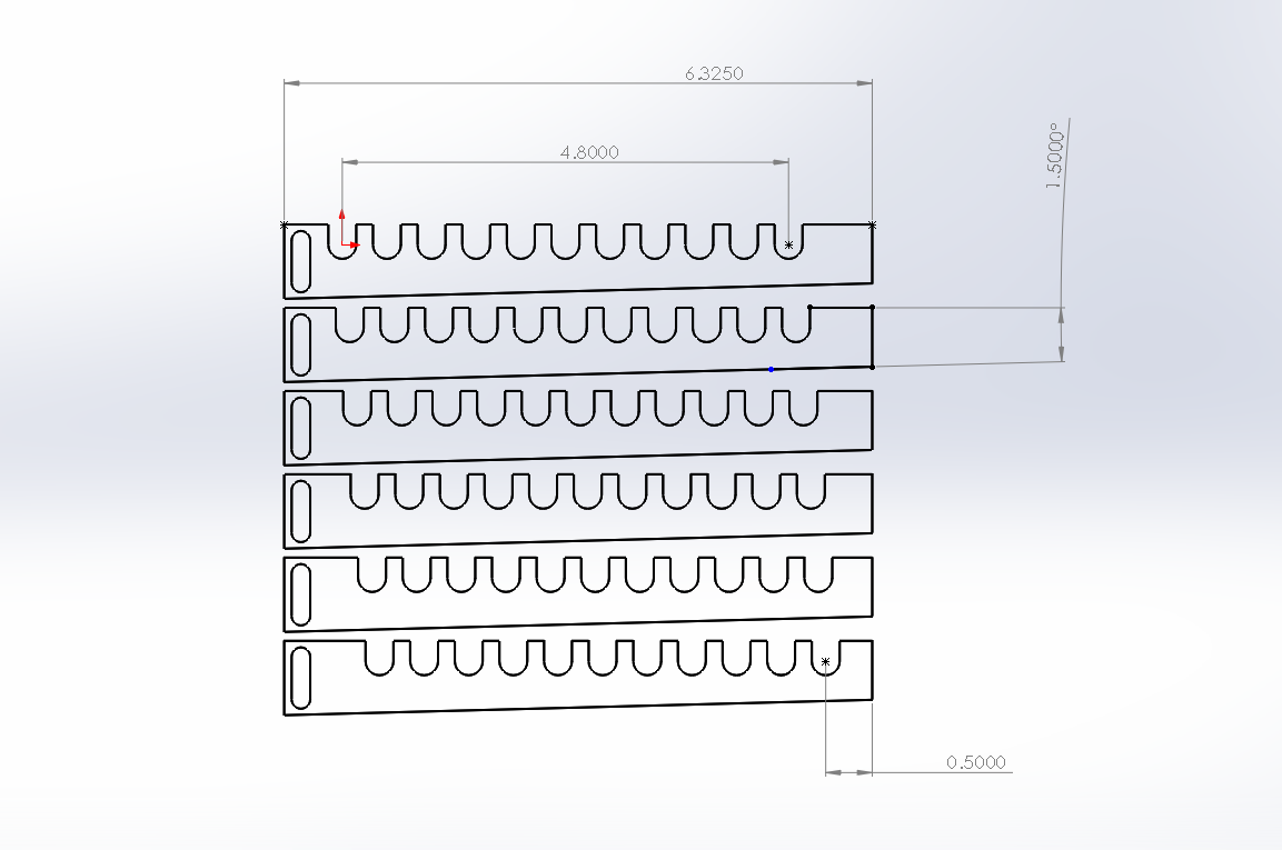 Tesla Coil - 1_4" Primary Coil Supports (with Strike Ring supports)