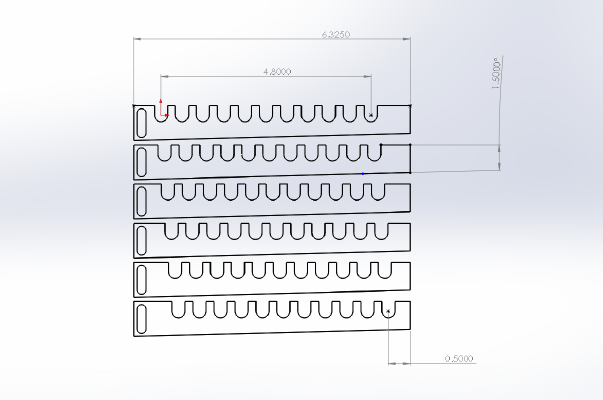 Tesla Coil - 1_4" Primary Coil Supports (with Strike Ring supports) | 3d print model