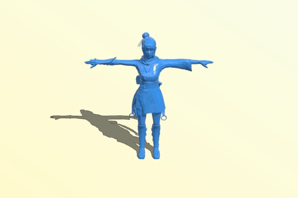 Female fighter | 3d print model