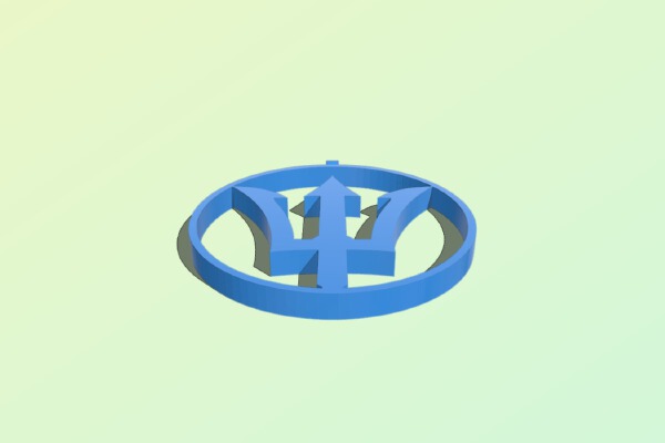 Percy Jackson Poseidon Trident Pendent | 3d print model