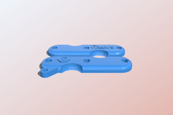 Fixers Swiss army style keychain | 3d print model