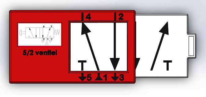 Pneumatics valve symbol lesson tool | 3d print model