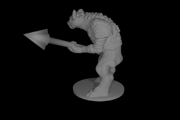 Gnoll mini - Spear and Archer pack | 3d print model