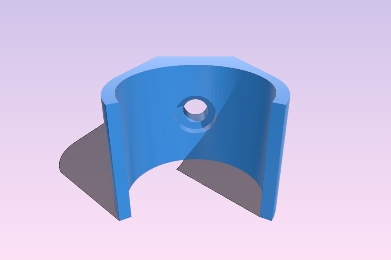 Parametric captive clamp holder with screw hole
